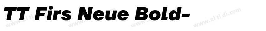 TT Firs Neue Bold字体转换